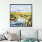 Paragon Afternoon Skies Multi 38 X 38 X 3 Wall Art