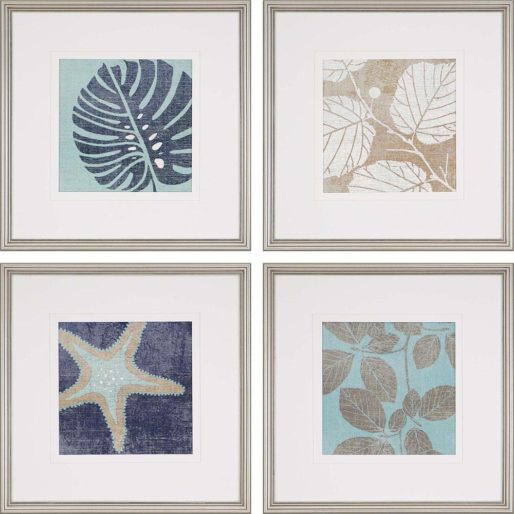 Paragon Coastal I S/4 Blue 18 X 18 X 1 Wall Art