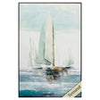 Paragon Quiet Boats Turquoise 36 X 24 X 2 Wall Art