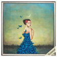 Paragon Metamorphosis in Blue Blue 25 X 25 X 2 Wall Art