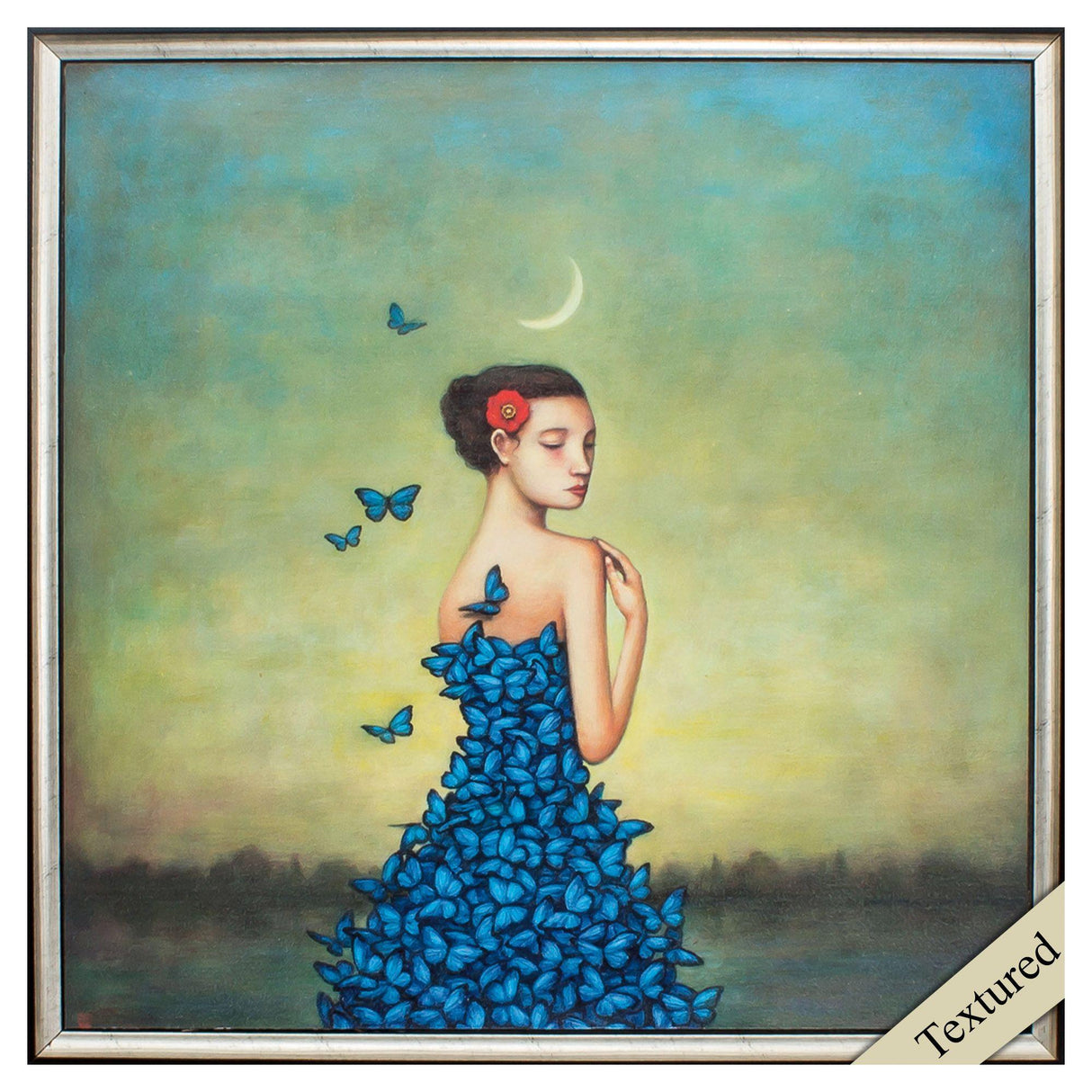 Paragon Metamorphosis in Blue Blue 25 X 25 X 2 Wall Art
