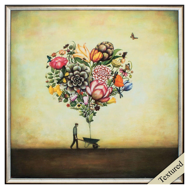 Paragon Big Heart Botany Green 25 X 25 X 2 Wall Art