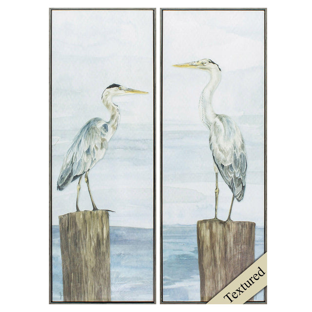 Paragon Ocean Sky Panel S/2 Gray 36 X 13 X 2 Wall Art