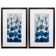 Paragon Blue Leaves S/2 Blue 34 X 22 X 1 Wall Art