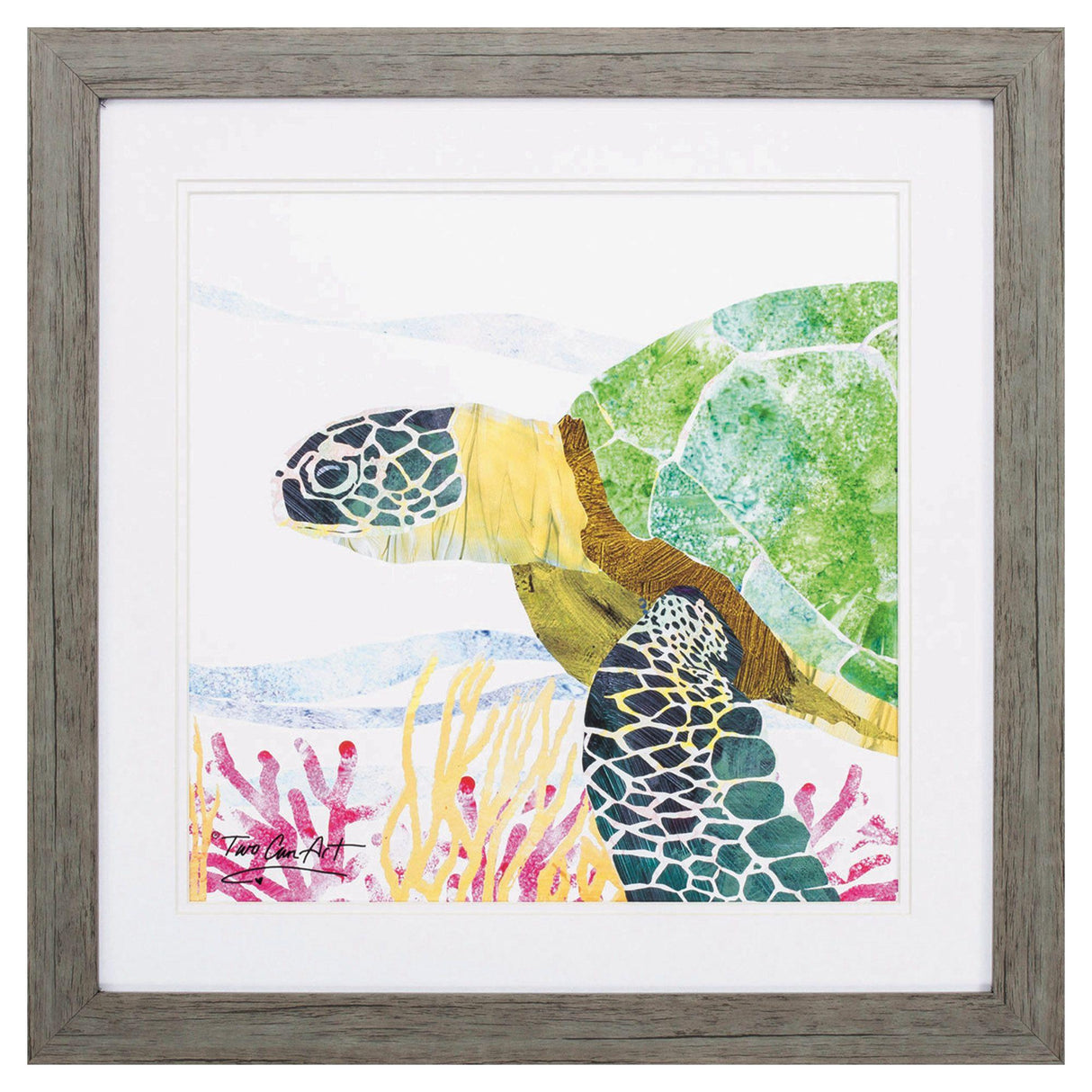 Paragon Sea Creature Turtle Yellow 23 X 23 X 2 Wall Art