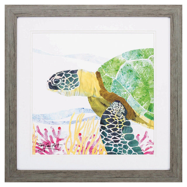 Paragon Sea Creature Turtle Yellow 23 X 23 X 2 Wall Art