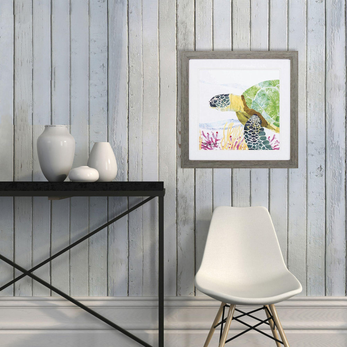 Paragon Sea Creature Turtle Yellow 23 X 23 X 2 Wall Art