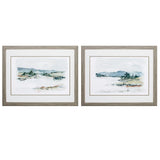 Paragon Overcast Lake Study S/2 Green 25 X 31 X 2 Wall Art