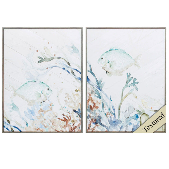 Paragon Under the Sea S/2 Teal 24 X 18 X 2 Wall Art