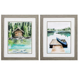 Paragon Lake Views S/2 Green 23 X 19 X 2 Wall Art