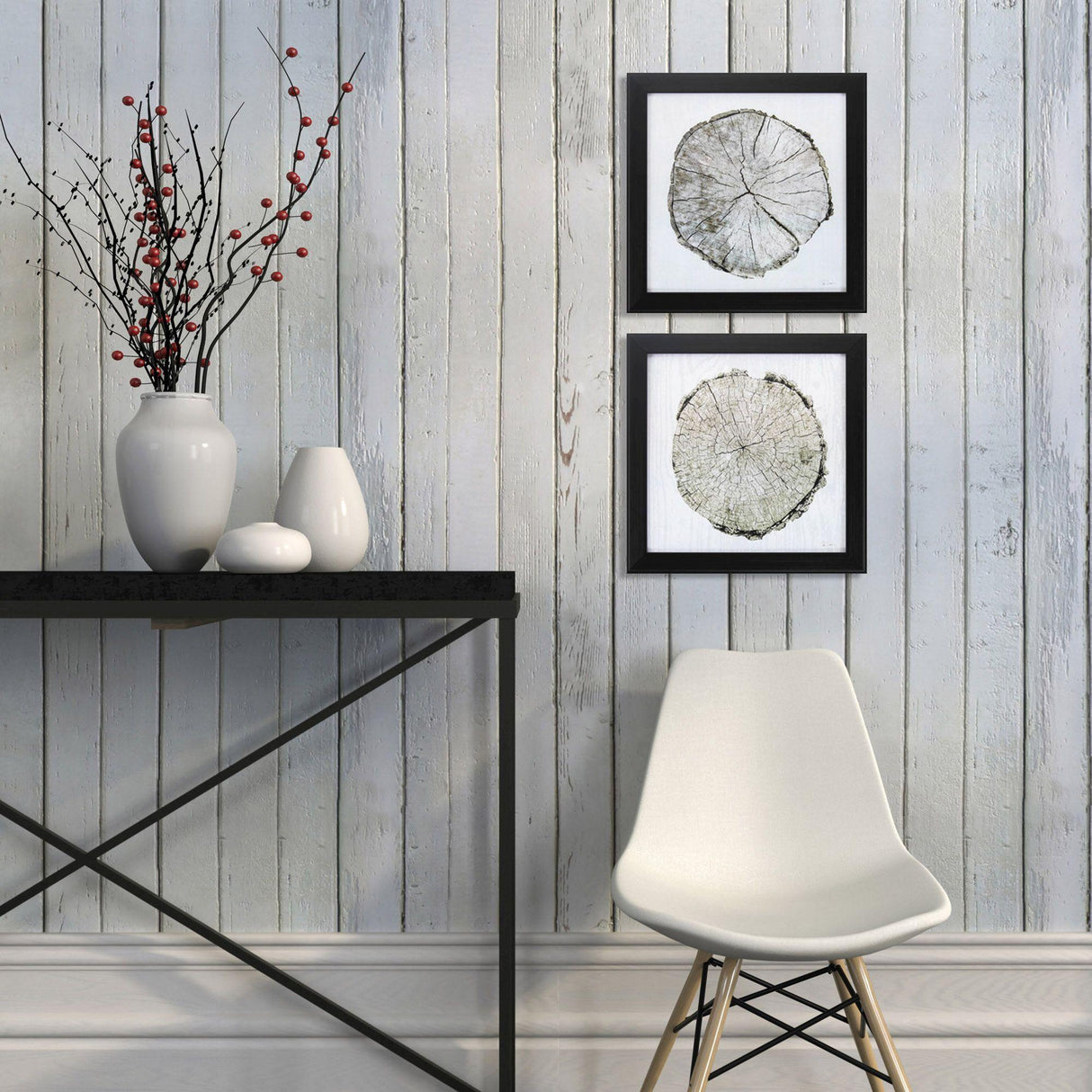 Paragon Woodland Years S/2 Neutral 14 X 14 X 2 Wall Art