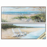 Paragon Wind Water S/2 Blue 12 X 36 X 2 Wall Art
