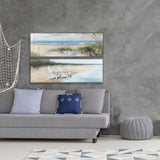 Paragon Wind Water S/2 Blue 12 X 36 X 2 Wall Art