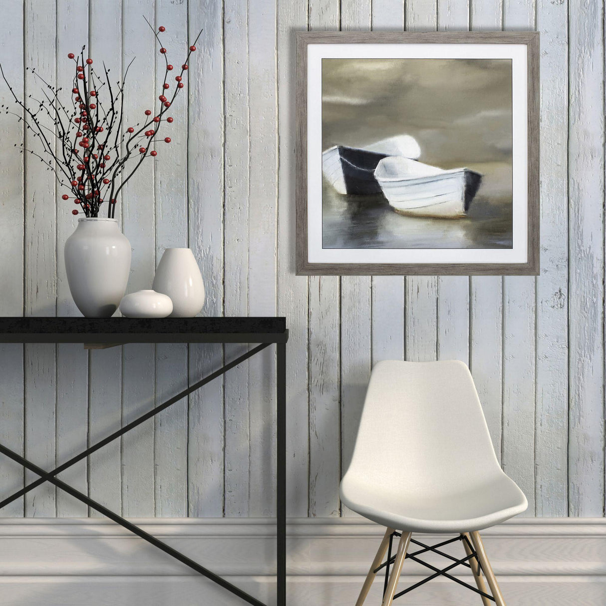Paragon Boat Friends Green 30 X 30 X 2 Wall Art