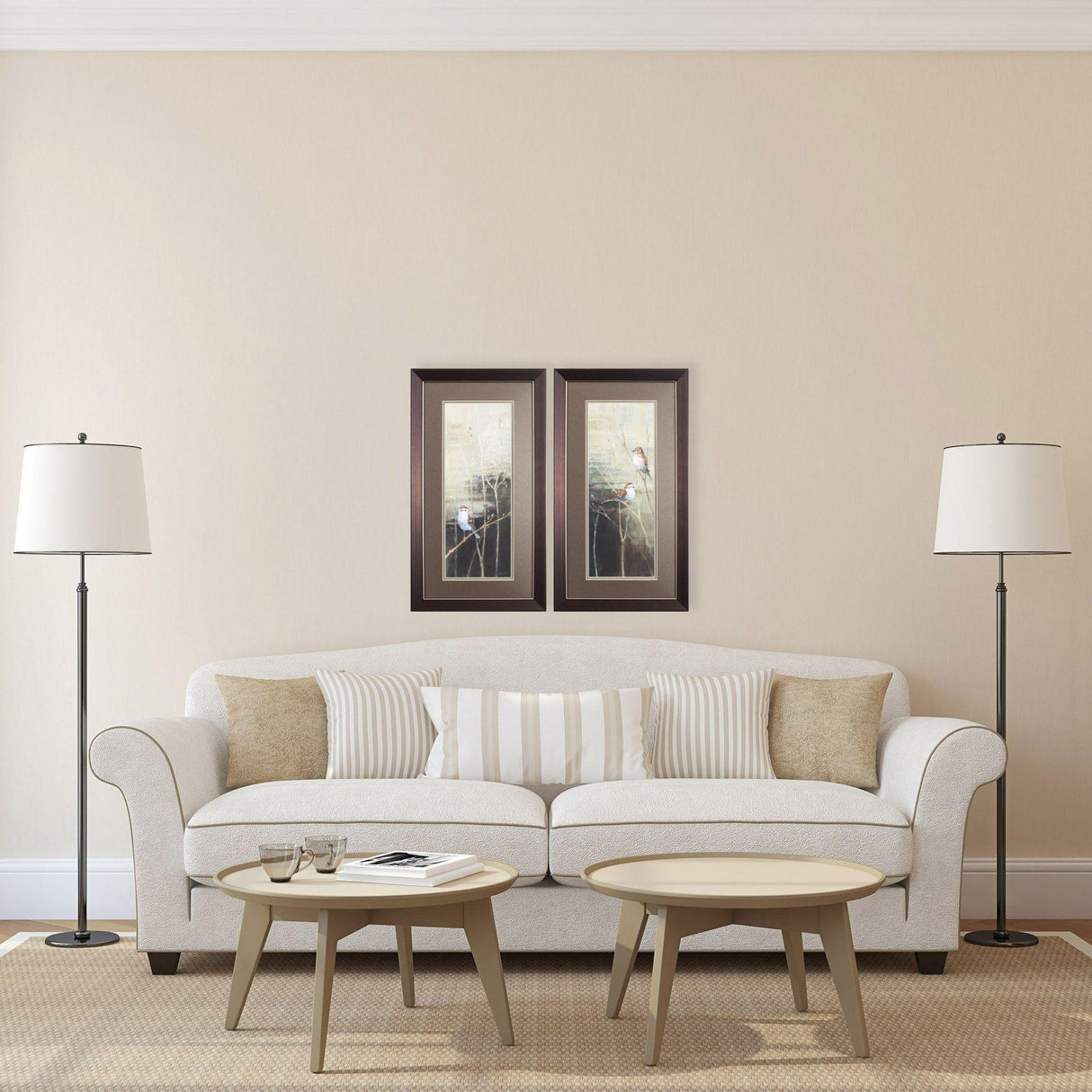 Paragon Sparrows Dusk S/2 Neutral 27 X 15 X 1 Wall Art