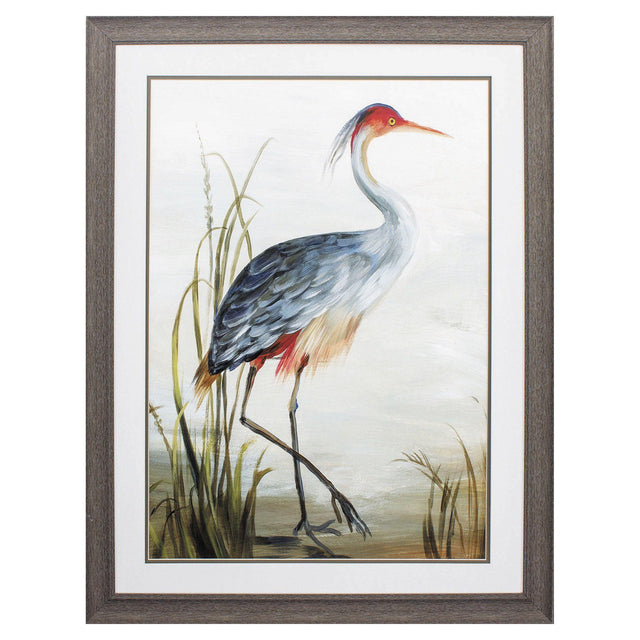 Paragon Gray Heron Blue 36 X 27 X 1 Wall Art