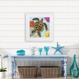 Paragon Sea Turtle Turquoise 30 X 30 X 2 Wall Art