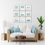 Paragon Beach Wash S/9 Blue 20 X 20 X 1 Wall Art
