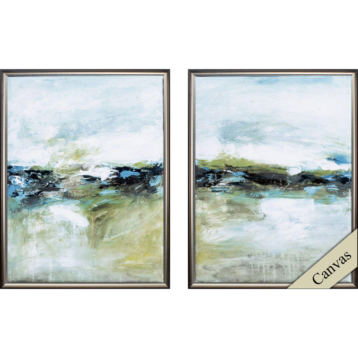 Paragon Cool Before Warmth S/2 Green 20 X 14 X 3 Wall Art
