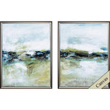 Paragon Cool Before Warmth S/2 Green 20 X 14 X 3 Wall Art