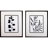 Paragon Leaf Imprint S/2 Black 32 X 28 X 2 Wall Art