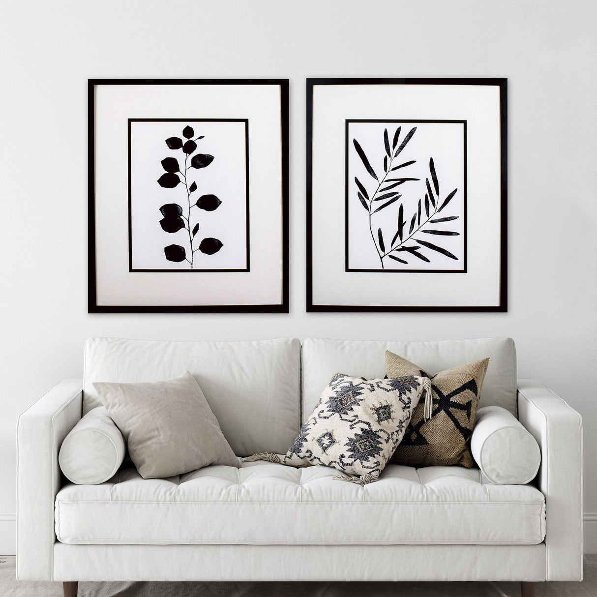 Paragon Leaf Imprint S/2 Black 32 X 28 X 2 Wall Art