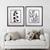 Paragon Leaf Imprint S/2 Black 32 X 28 X 2 Wall Art