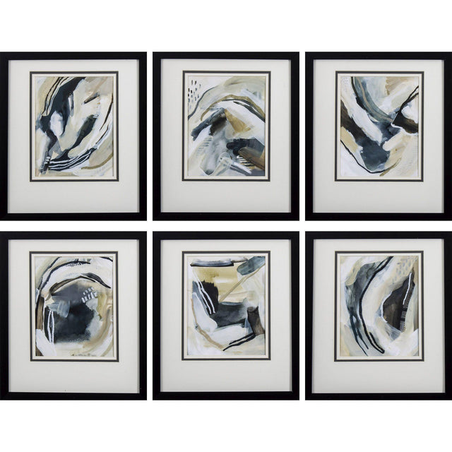 Paragon Abstract S/6 Green 16 X 14 X 2 Wall Art