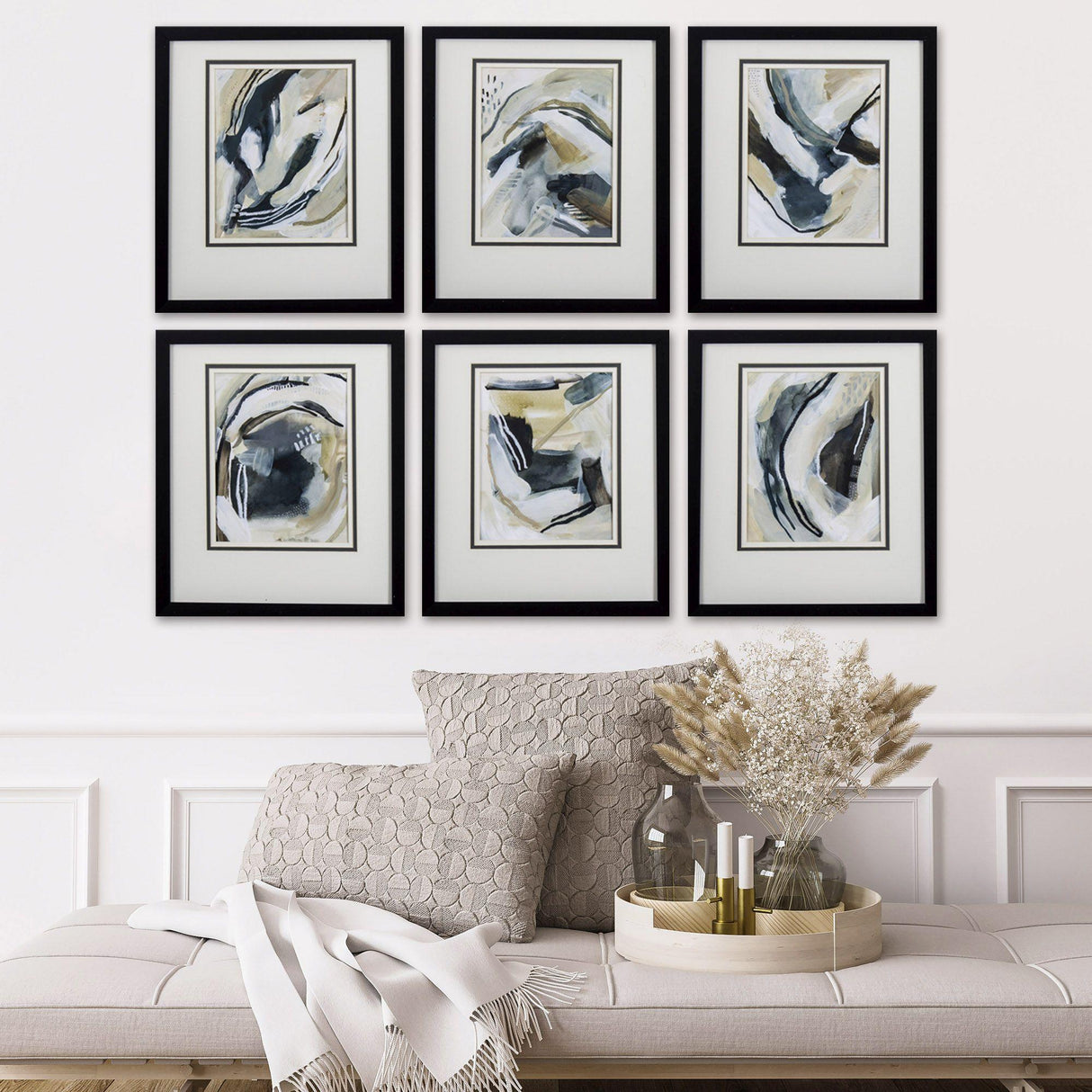 Paragon Abstract S/6 Green 16 X 14 X 2 Wall Art