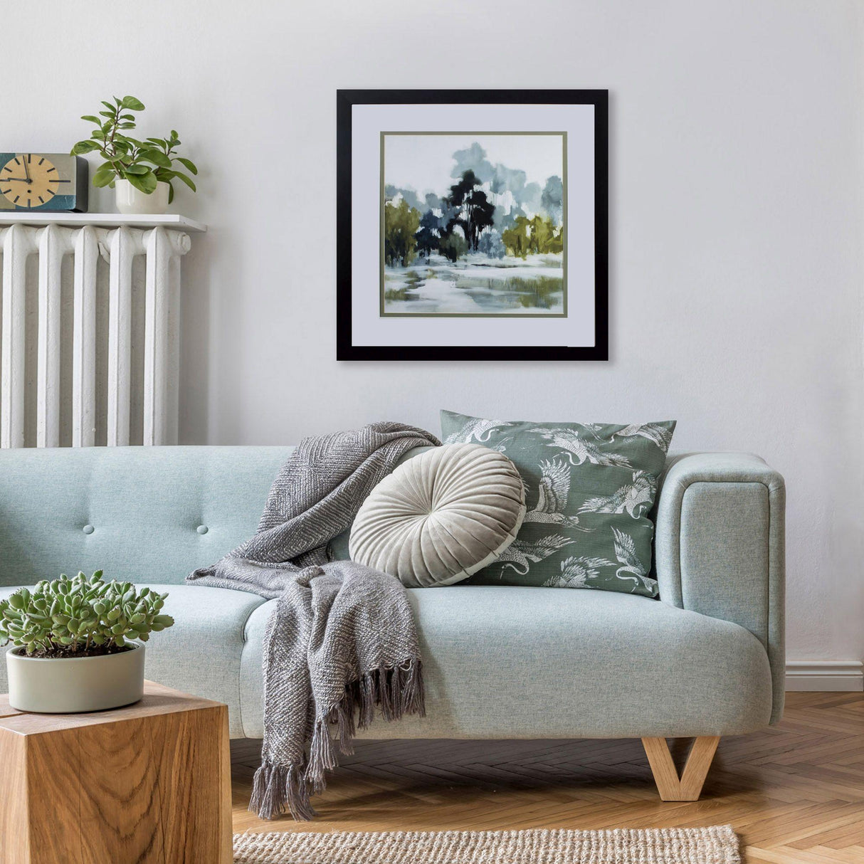 Paragon Reflections Green 30 X 30 X 2 Wall Art