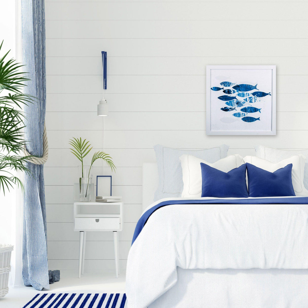 Paragon Sea Gold II Blue 27 X 27 X 2 Wall Art