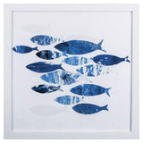 Paragon Sea Gold II Blue 27 X 27 X 2 Wall Art