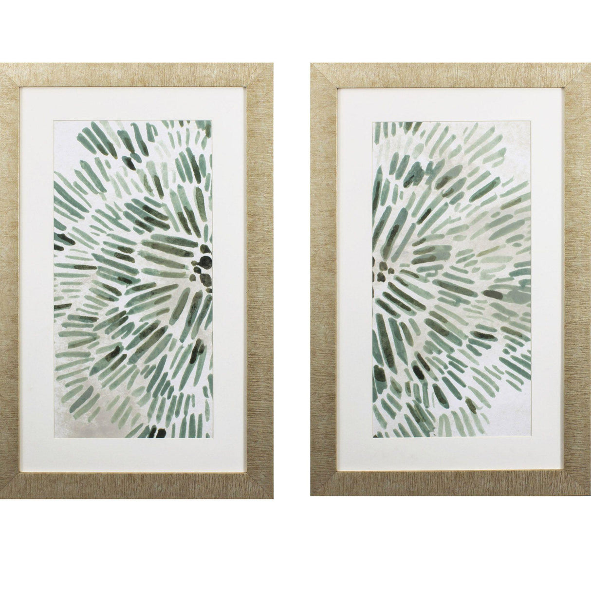 Paragon Green Flowerhead S/2 Green 33 X 21 X 1 Wall Art