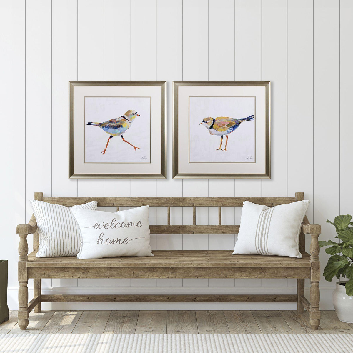 Paragon Coastal Plover S/2 Green 27 X 27 X 1 Wall Art