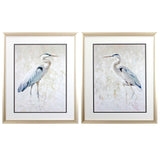 Paragon Great Blue Heron S/2 Blue 32 X 26 X 2 Wall Art