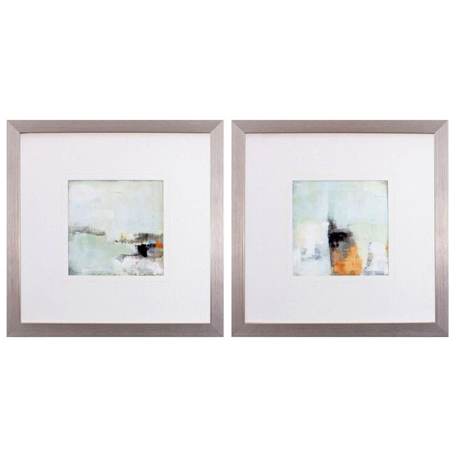 Paragon Bay View Morning S/2 Turquoise 26 X 26 X 2 Wall Art