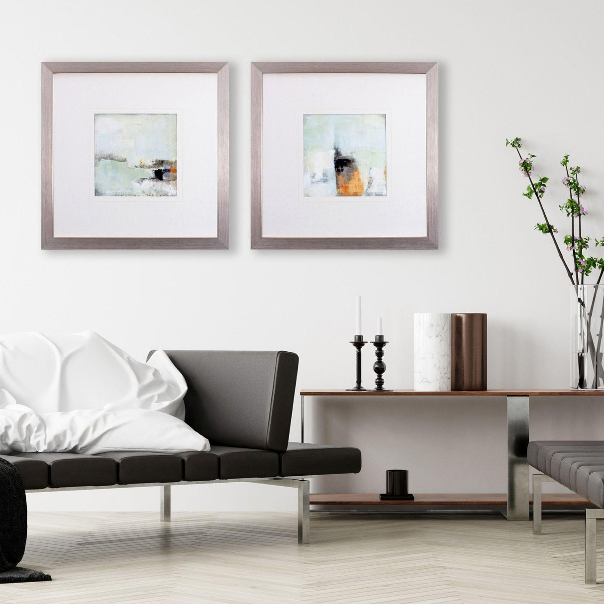 Paragon Bay View Morning S/2 Turquoise 26 X 26 X 2 Wall Art