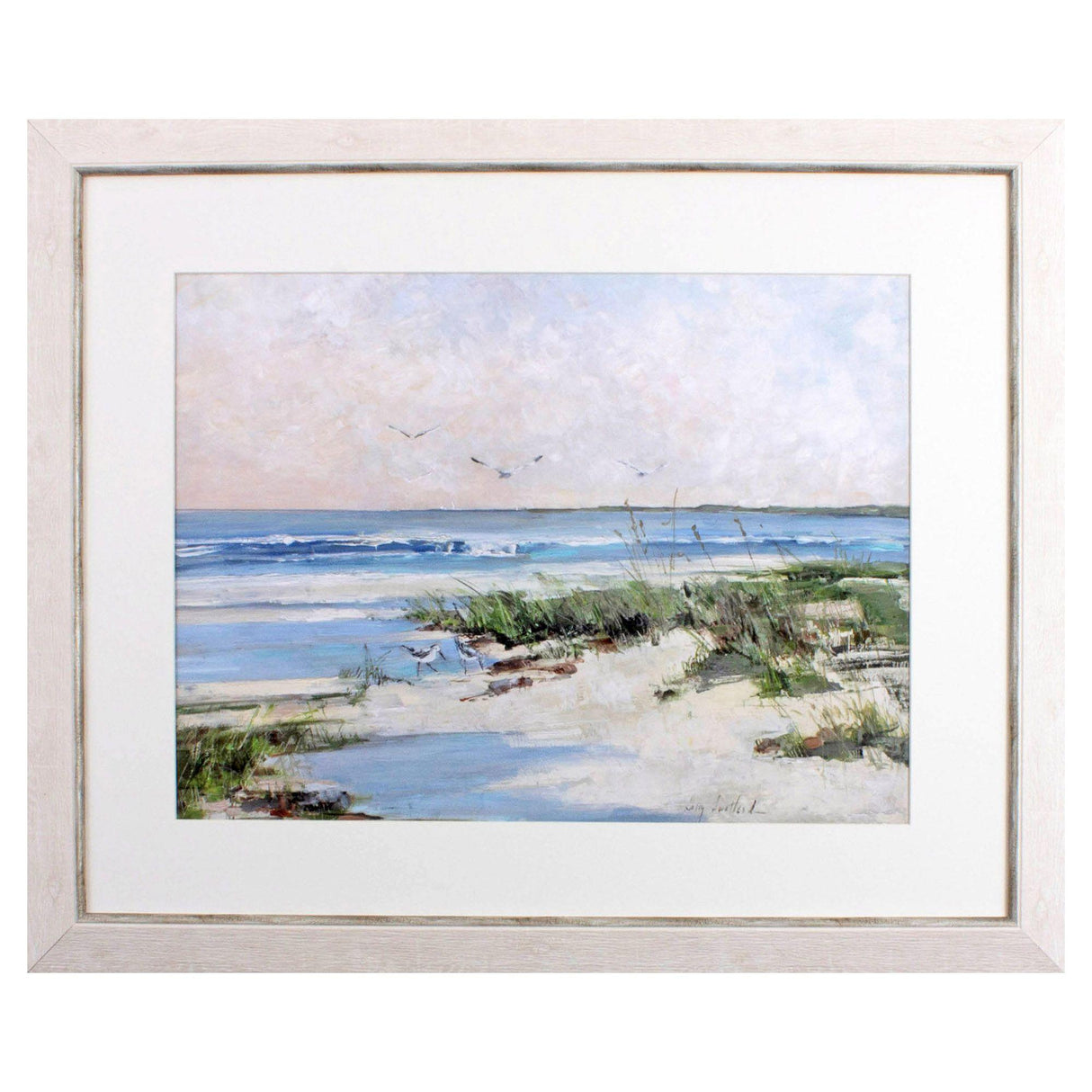 Paragon Soft Morning Sea Blue 28 X 34 X 1 Wall Art