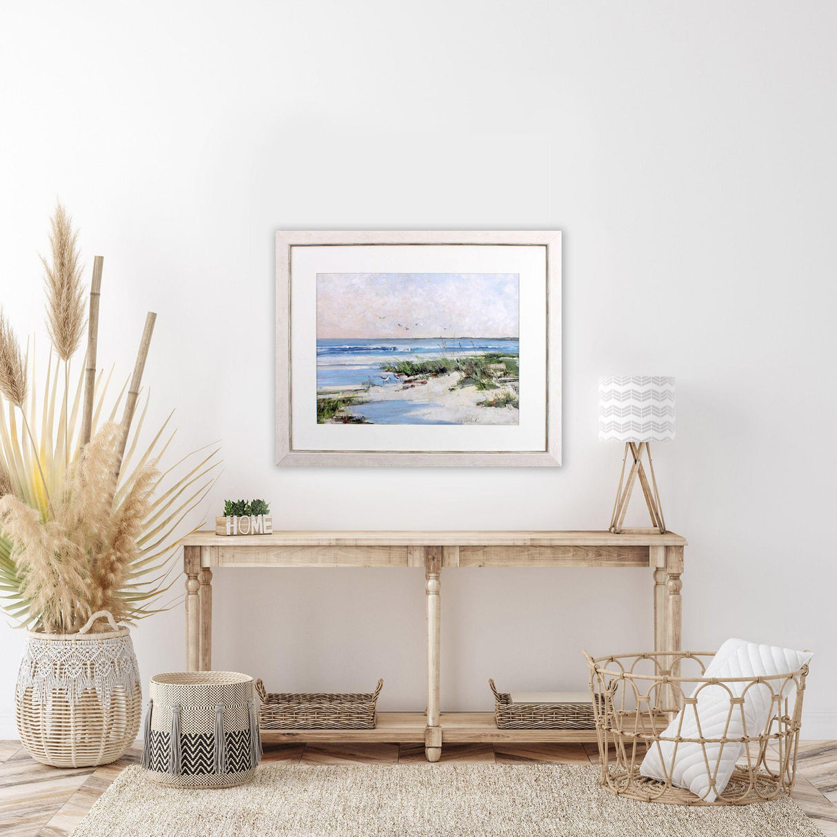 Paragon Soft Morning Sea Blue 28 X 34 X 1 Wall Art