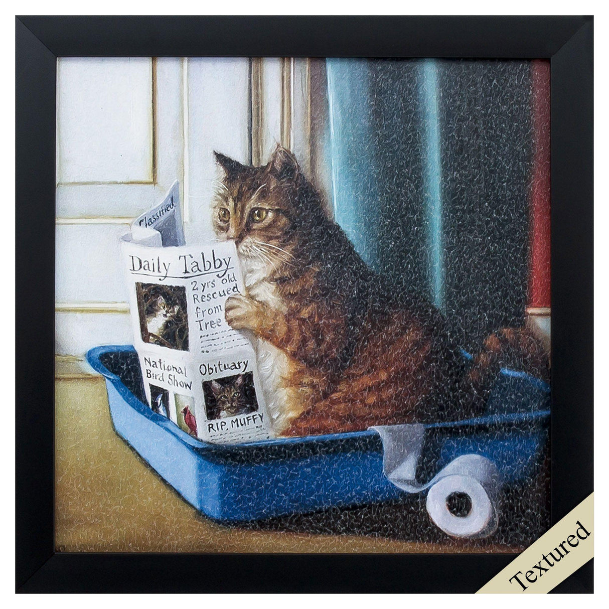 Paragon Kitty Throne Neutral 11 X 11 X 2 Wall Art
