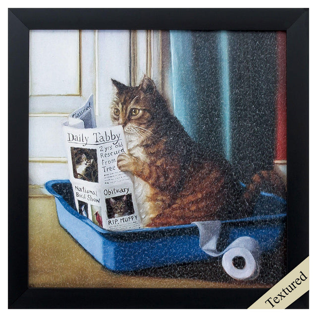 Paragon Kitty Throne Neutral 11 X 11 X 2 Wall Art