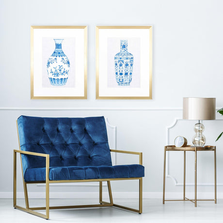 Paragon Ming Vase A S/2 Blue 26 X 20 X 2 Wall Art