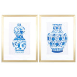 Paragon Ming Vase B S/2 Blue 26 X 20 X 2 Wall Art