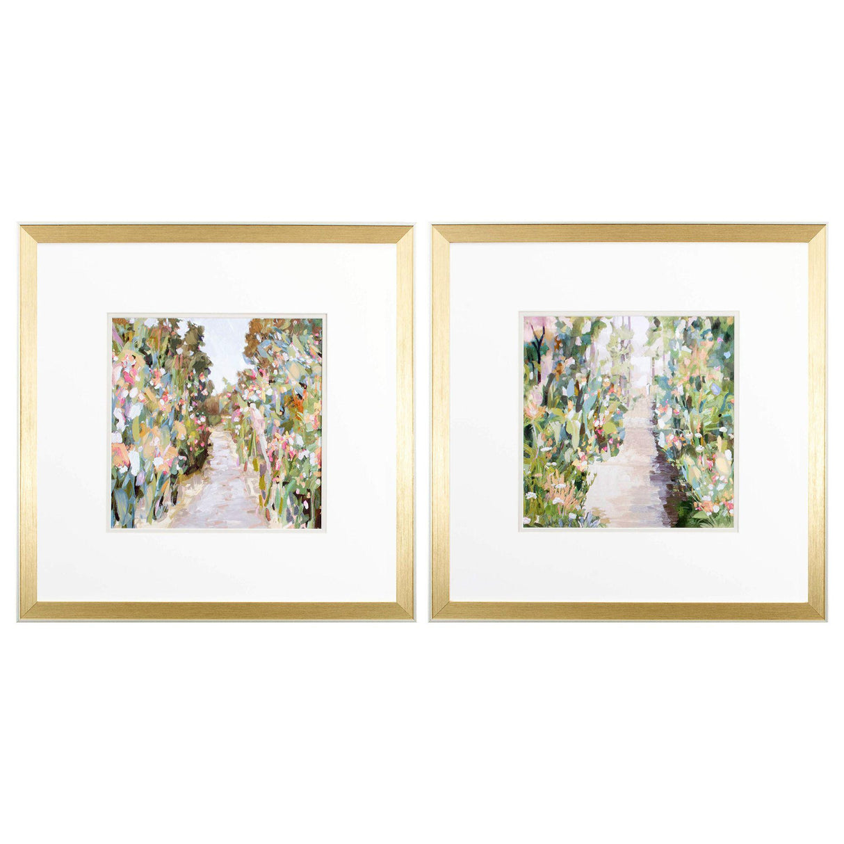 Paragon Flower Garden Path S/2 Green 22 X 22 X 2 Wall Art