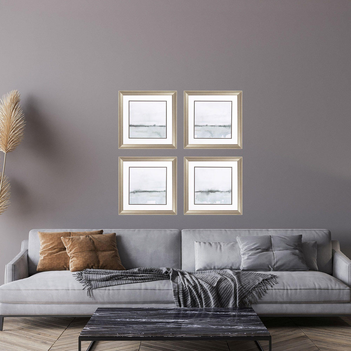 Paragon Winter Reflection S/4 Gray 19 X 19 X 1 Wall Art