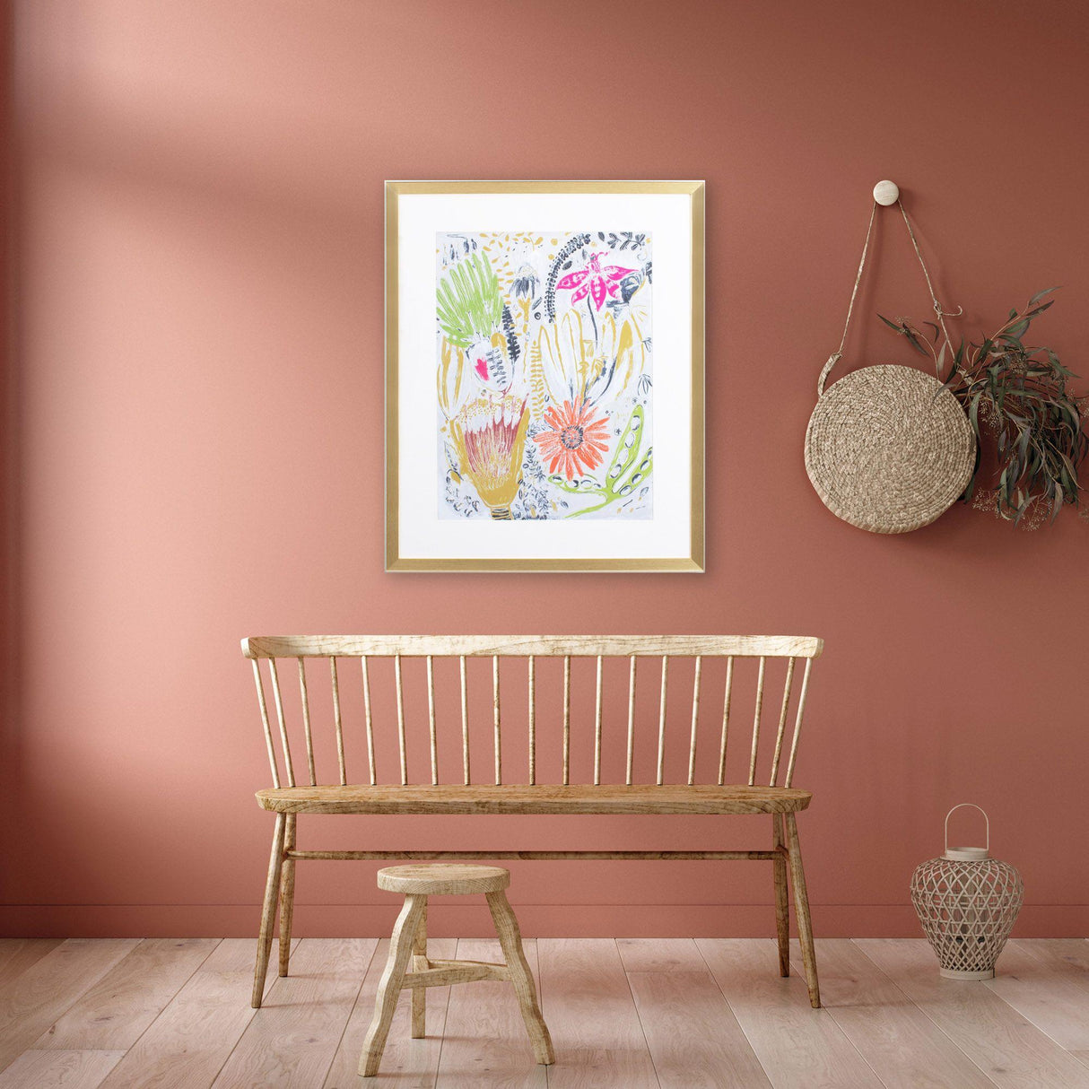 Paragon Tropical Blooms I Green 32 X 26 X 2 Wall Art
