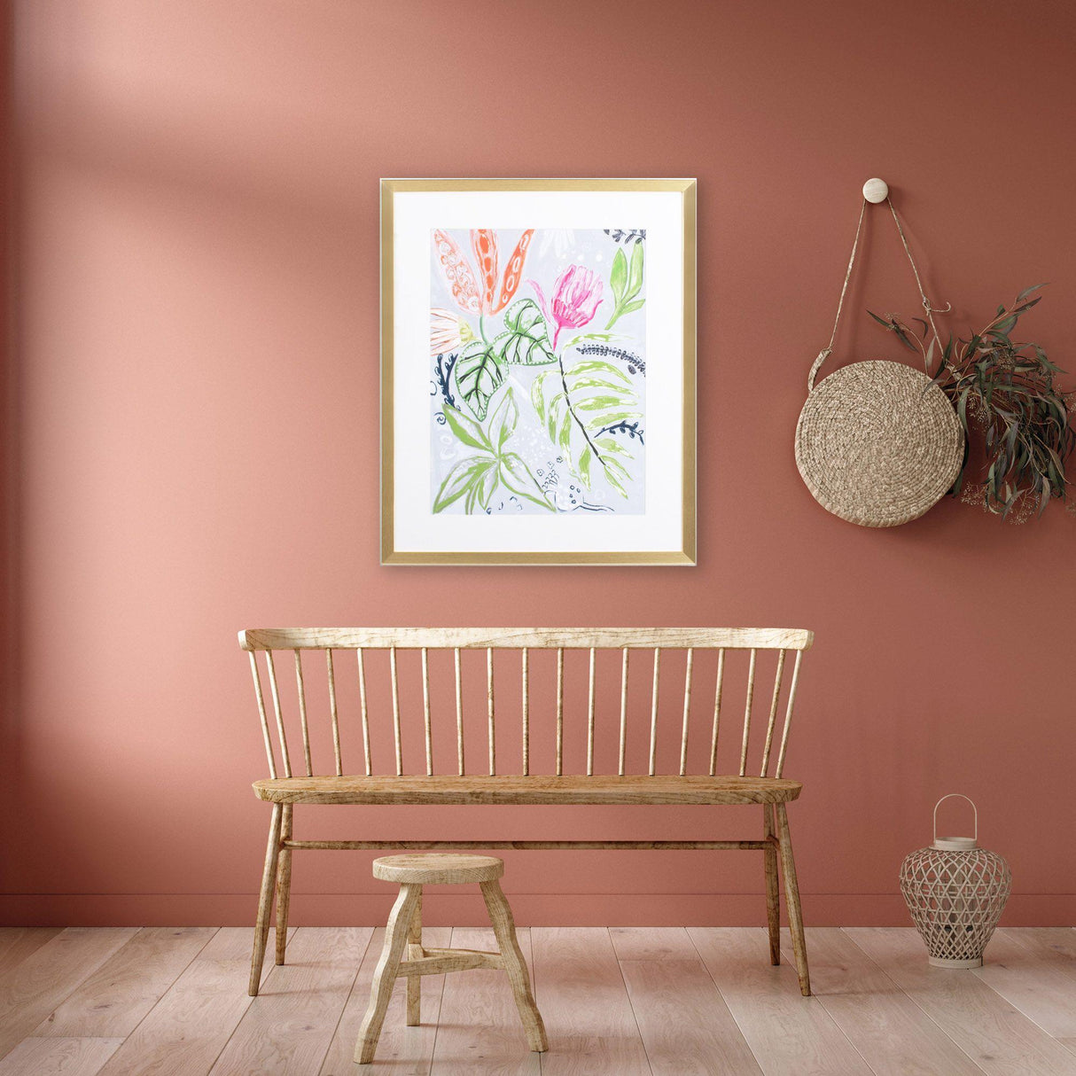 Paragon Tropical Blooms II Green 32 X 26 X 2 Wall Art