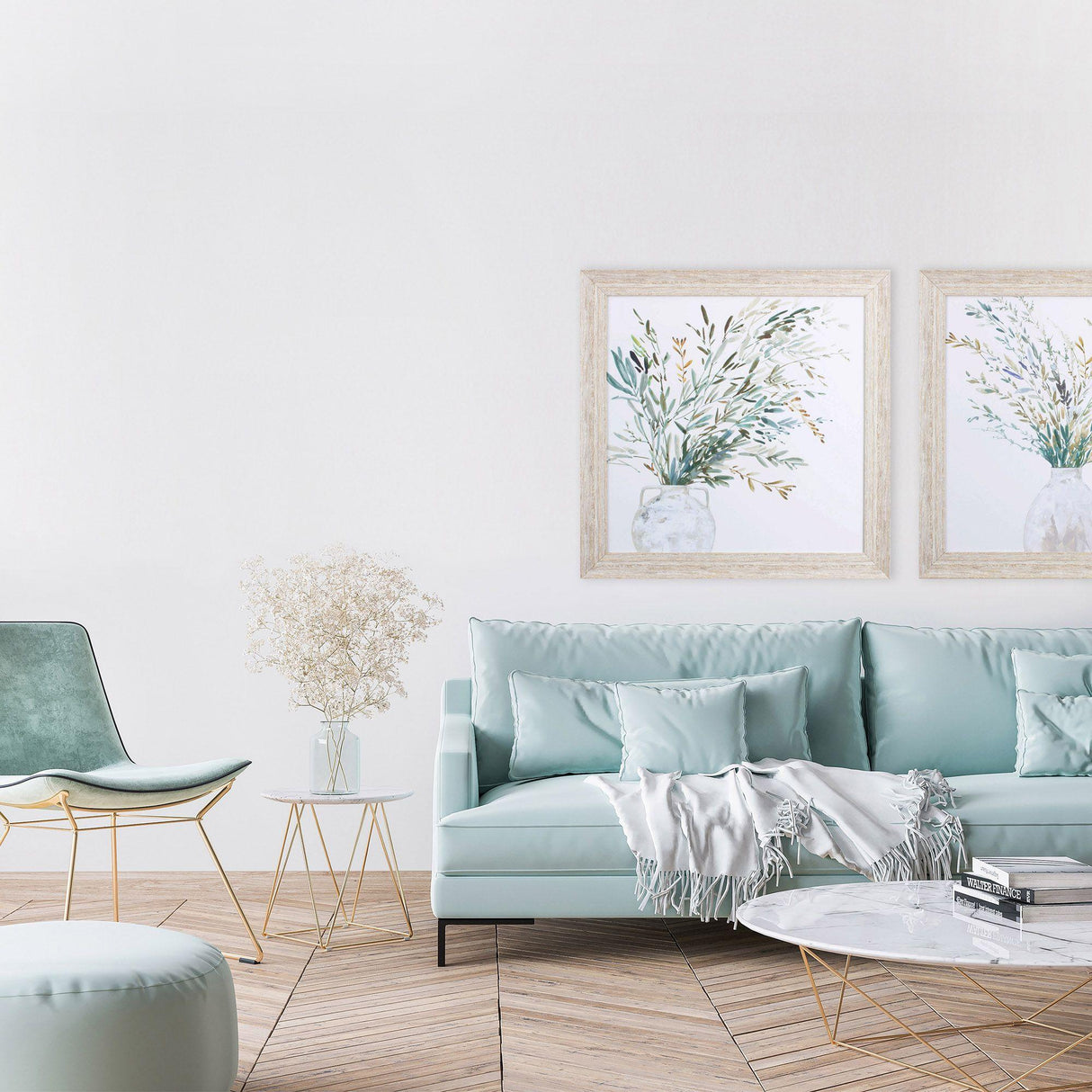 Paragon Vase of Grass I Green 28 X 28 X 2 Wall Art