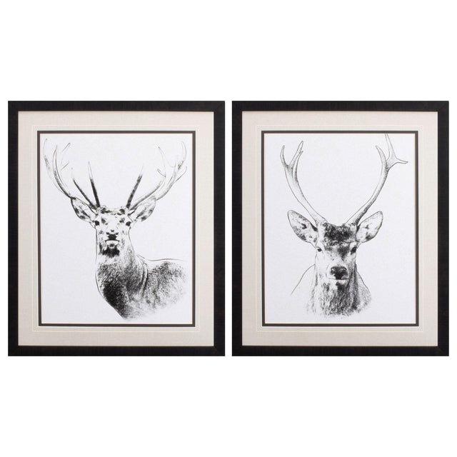 Paragon Wilderness Stare S/2 Black 26 X 22 X 2 Wall Art