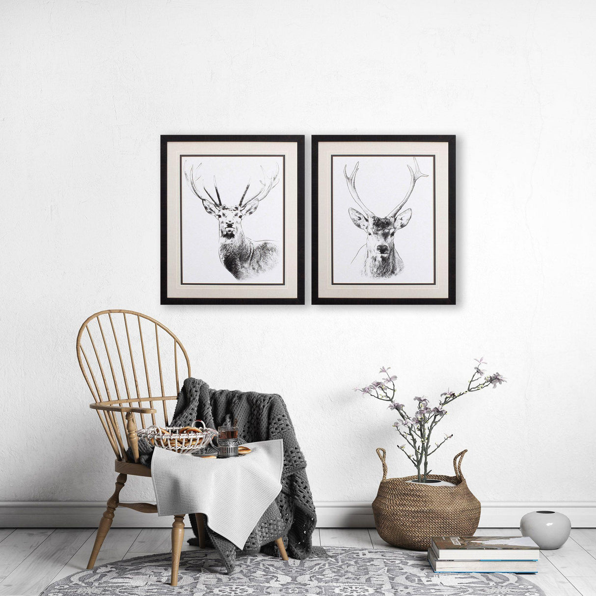 Paragon Wilderness Stare S/2 Black 26 X 22 X 2 Wall Art